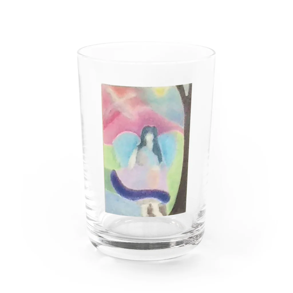 キキとココからの夜明けのエンジェル  Water Glass :front