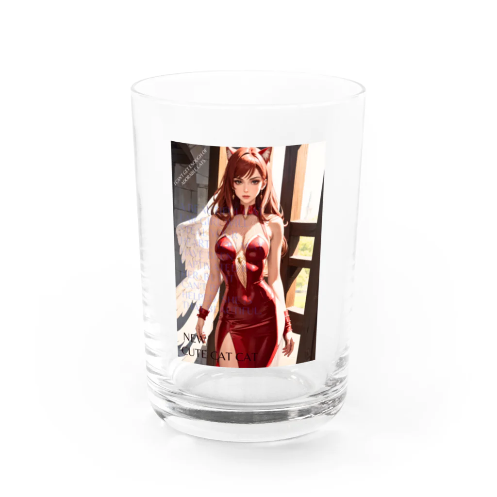 かわいいzakkaのCUTE猫耳天使シリーズ１８ Water Glass :front