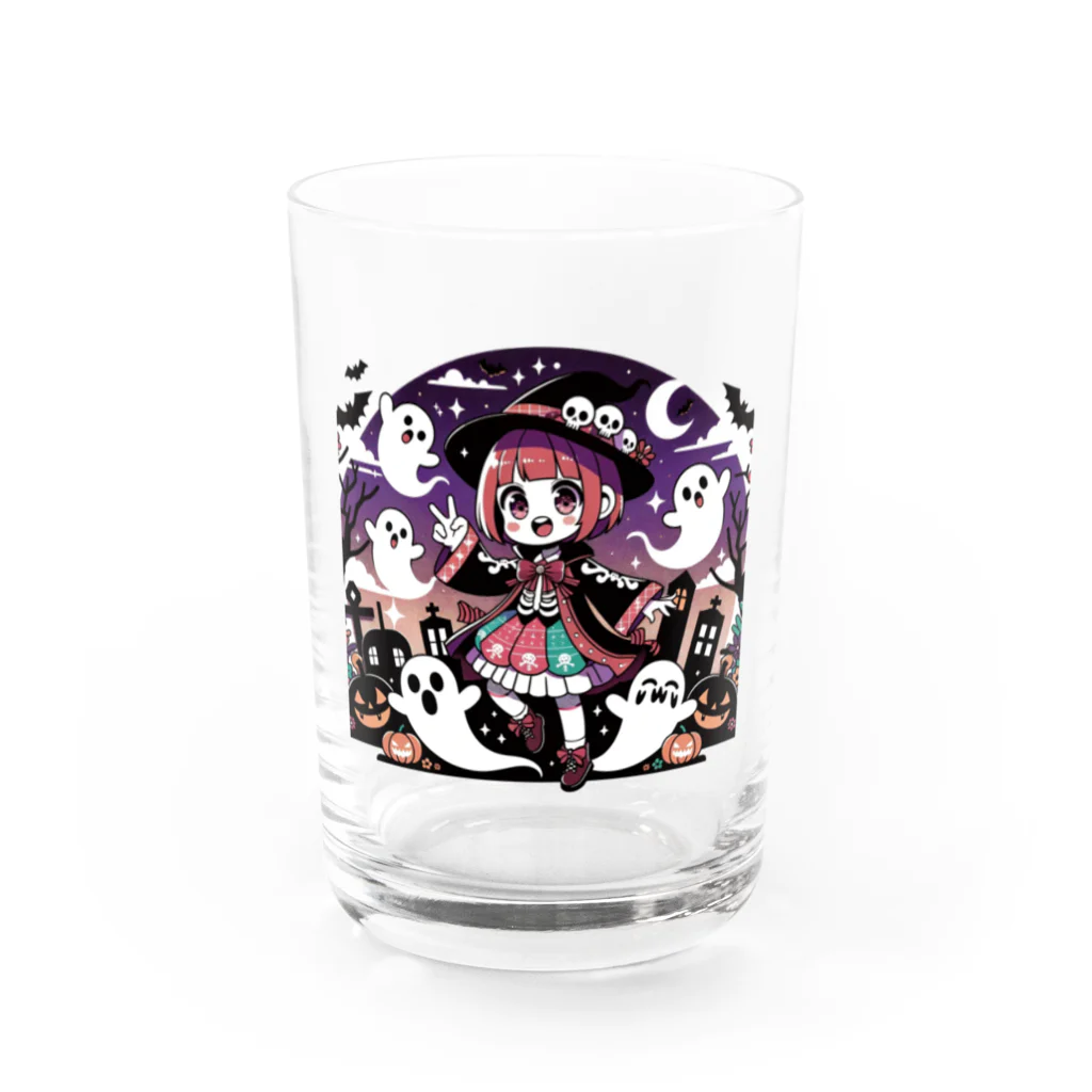 ArtifyGoodsのハロウィンの魔法少女 Water Glass :front