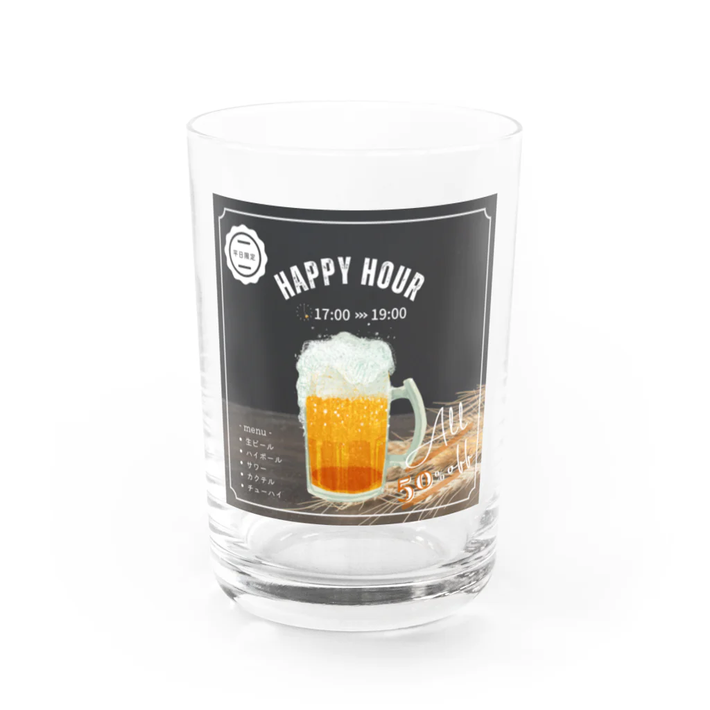 KSK SHOPのBEER-ビール Water Glass :front