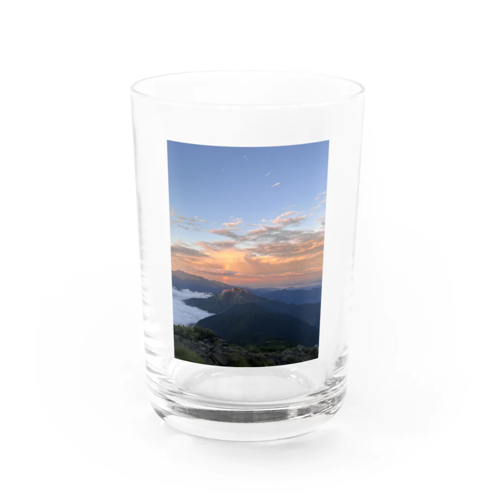 horror_nou13の朝焼けと虹 Water Glass :front