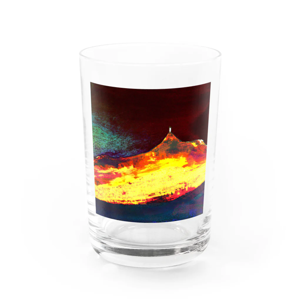 水草の火口の夜 Water Glass :front