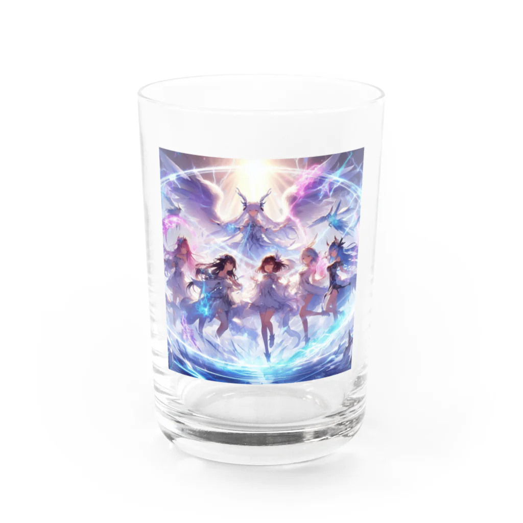 anazawaの白き翼、黒き翼。その手に抱くは愛しの君! Water Glass :front