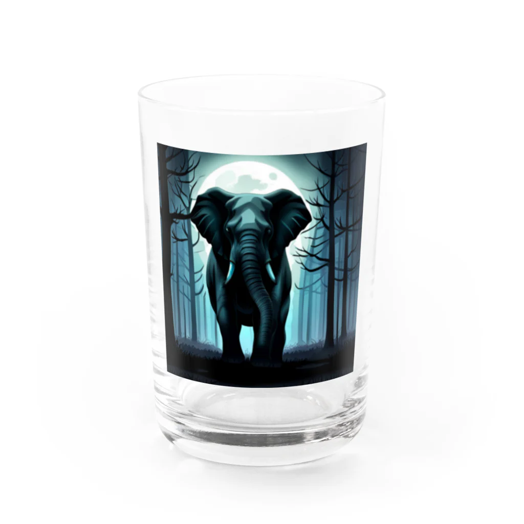 yuuchan22のホラー風ゾウ Water Glass :front