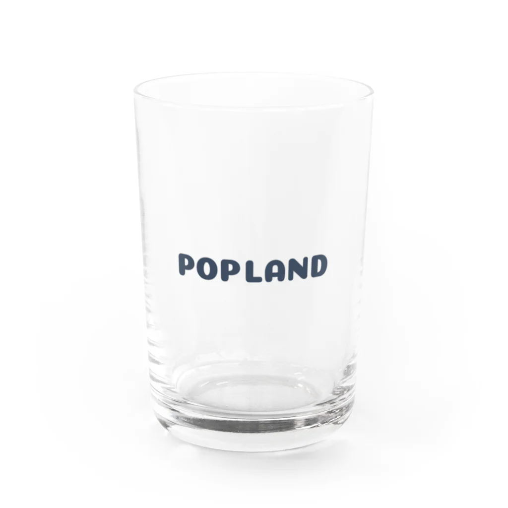 [公式]Poplandストア - なにげない日常にワクワクをのPOPLANDロゴ Water Glass :front