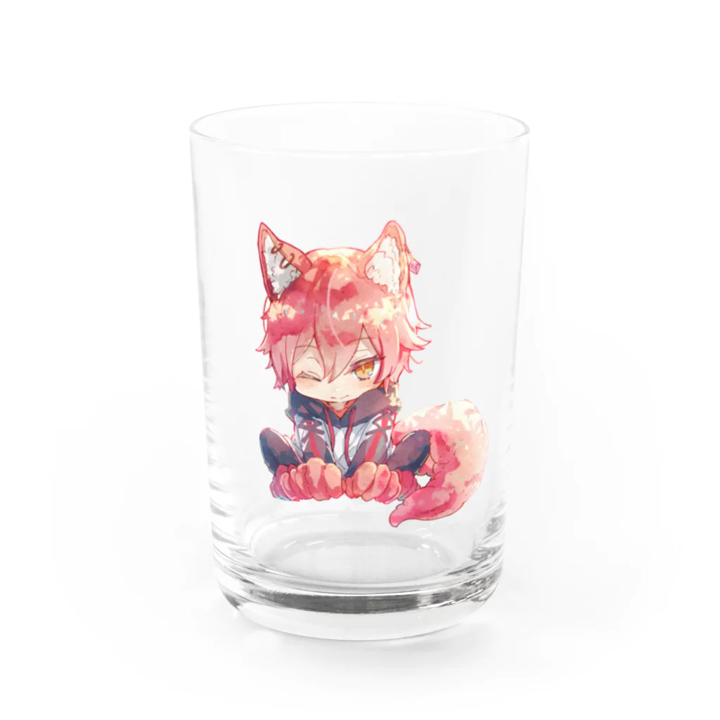 綺葉リトのケモミミぷち綺葉 Water Glass :front