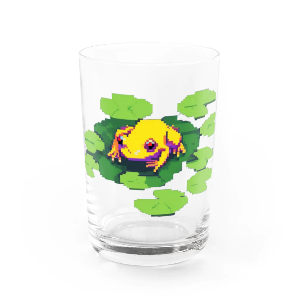 keibapのドット絵カエルくん Water Glass :front