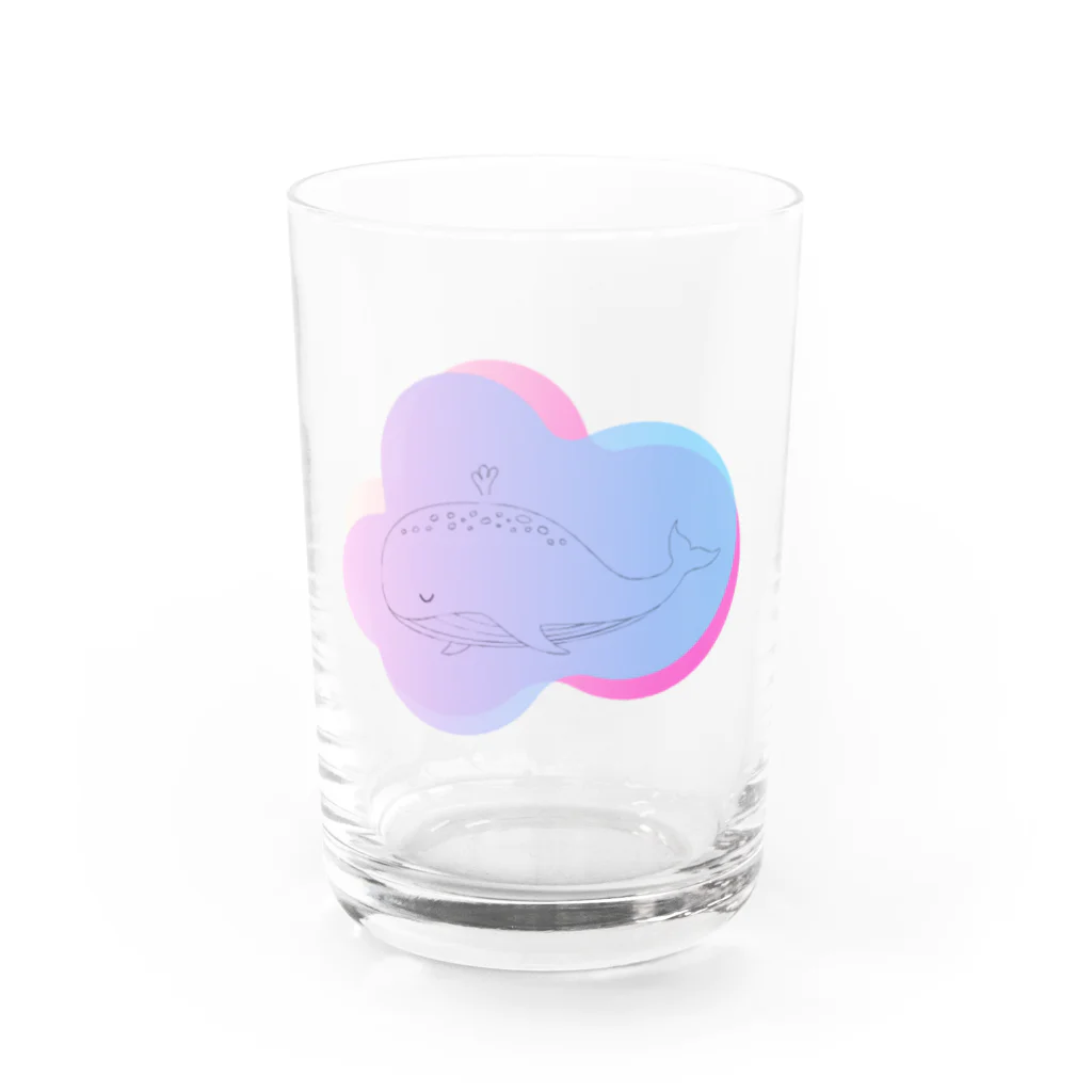 RabbitHouseの夢クジラ Water Glass :front