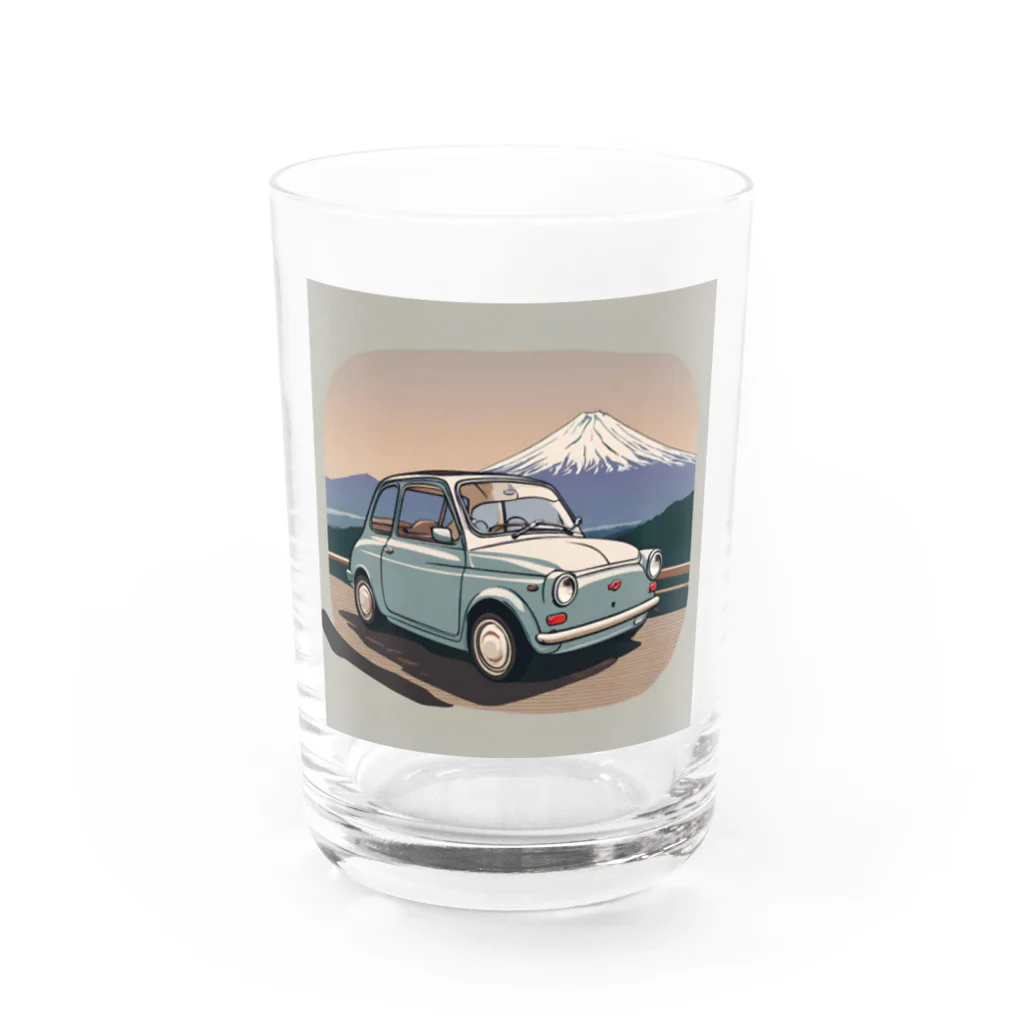 底辺の底辺好きな事を気ままに…。の富士山まできたぜ！チンクカー Water Glass :front