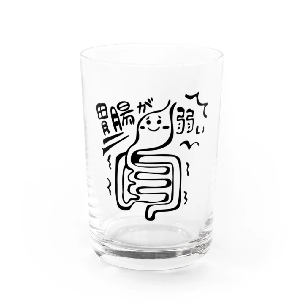 makio7806の胃腸が弱いちゃん Water Glass :front