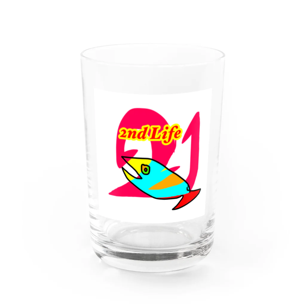 okitahiromuの2ndライフフィッシュ Water Glass :front