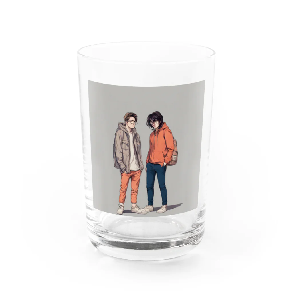 mofu mofu309の俺たち今から神社仏閣巡り Water Glass :front