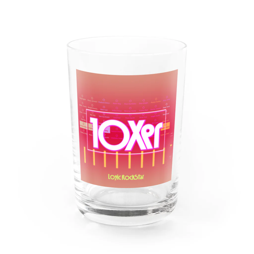 Logic RockStar の10Xer RED Water Glass :front