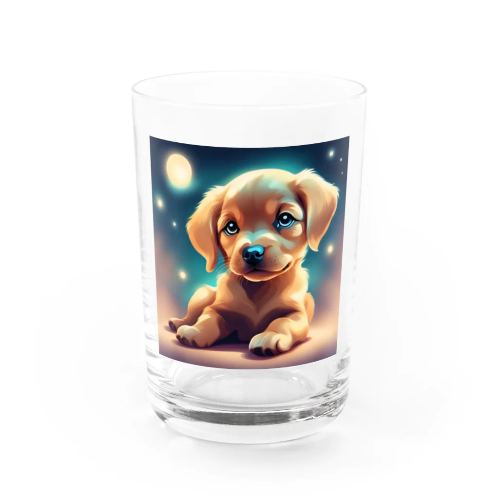那須野グッズのかわいい仔犬グッズ Water Glass :front