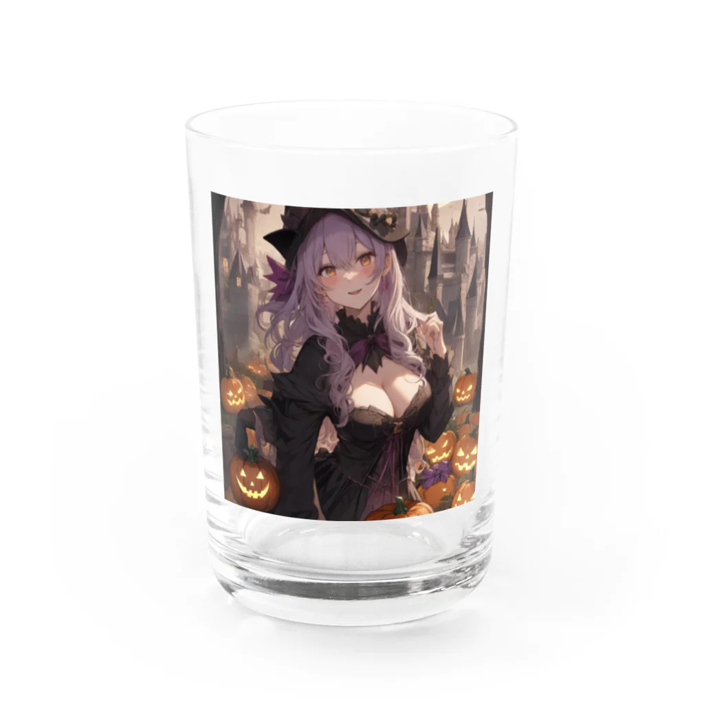 ５６アイテムズのハロウィン魔女 Water Glass :front