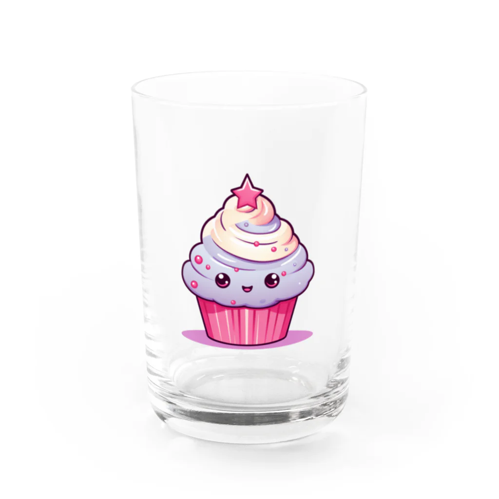 Vasetti_pressの可愛いカップケーキ Water Glass :front