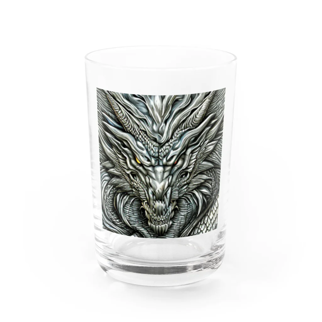 ５６アイテムズの銀龍 Water Glass :front