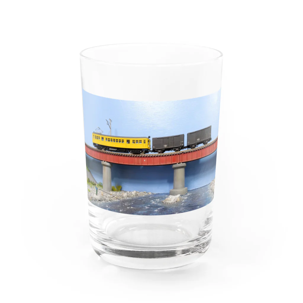 鉄道模型LIFEを楽しもうの鉄橋ジオラマグッズ Water Glass :front