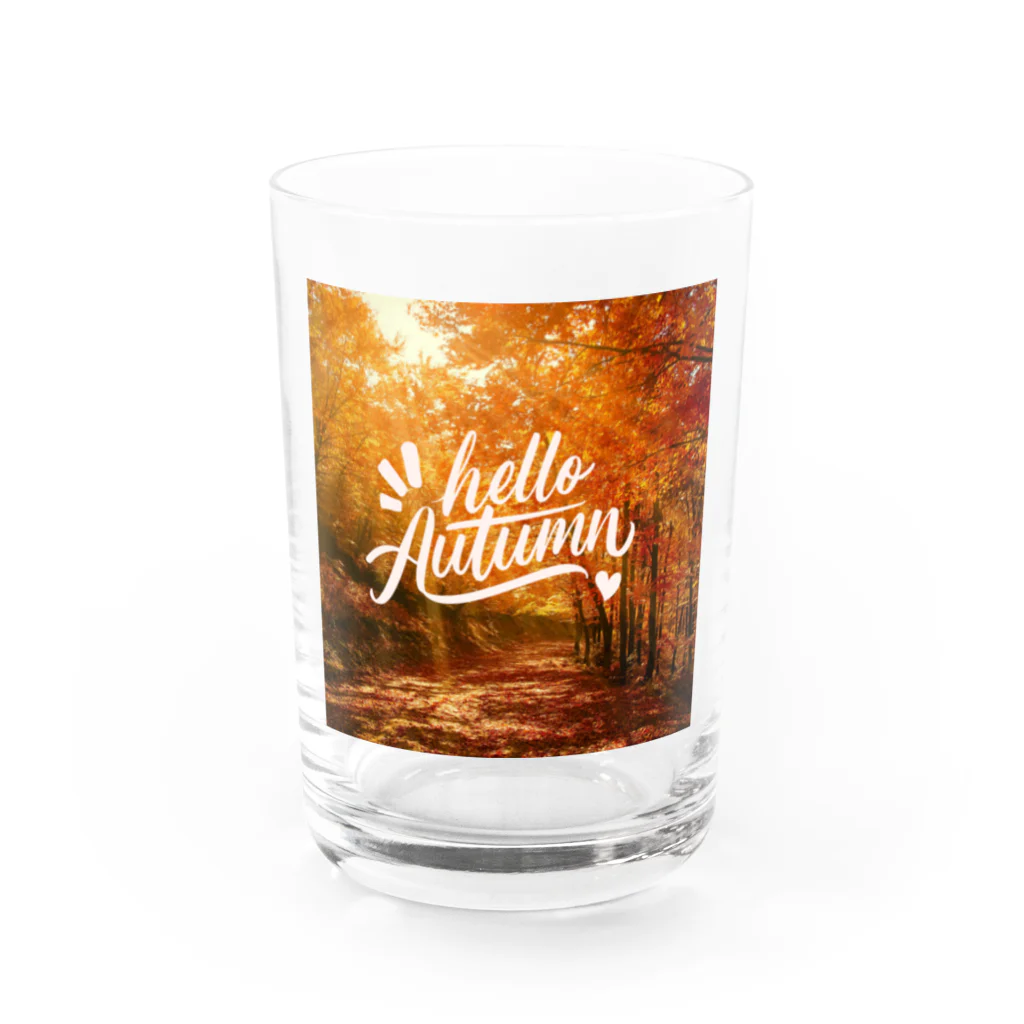 KSK SHOPのHELLO AUTUMN Water Glass :front