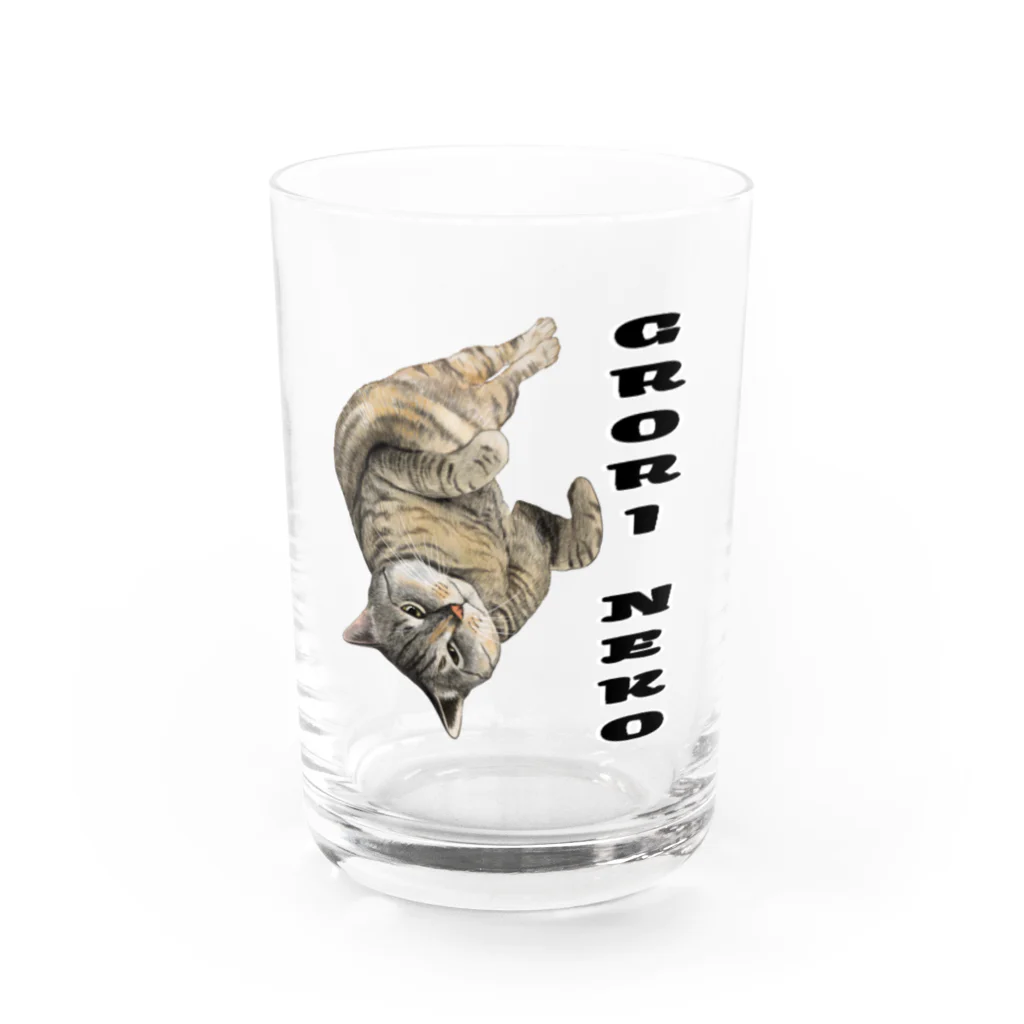 もっち（mocchi）のゴロリ猫ちゃん Water Glass :front