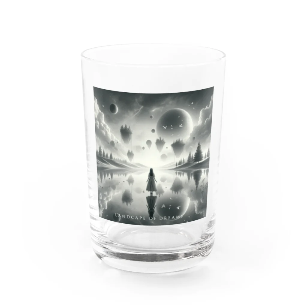 センターフィールドの夢の風景 Water Glass :front