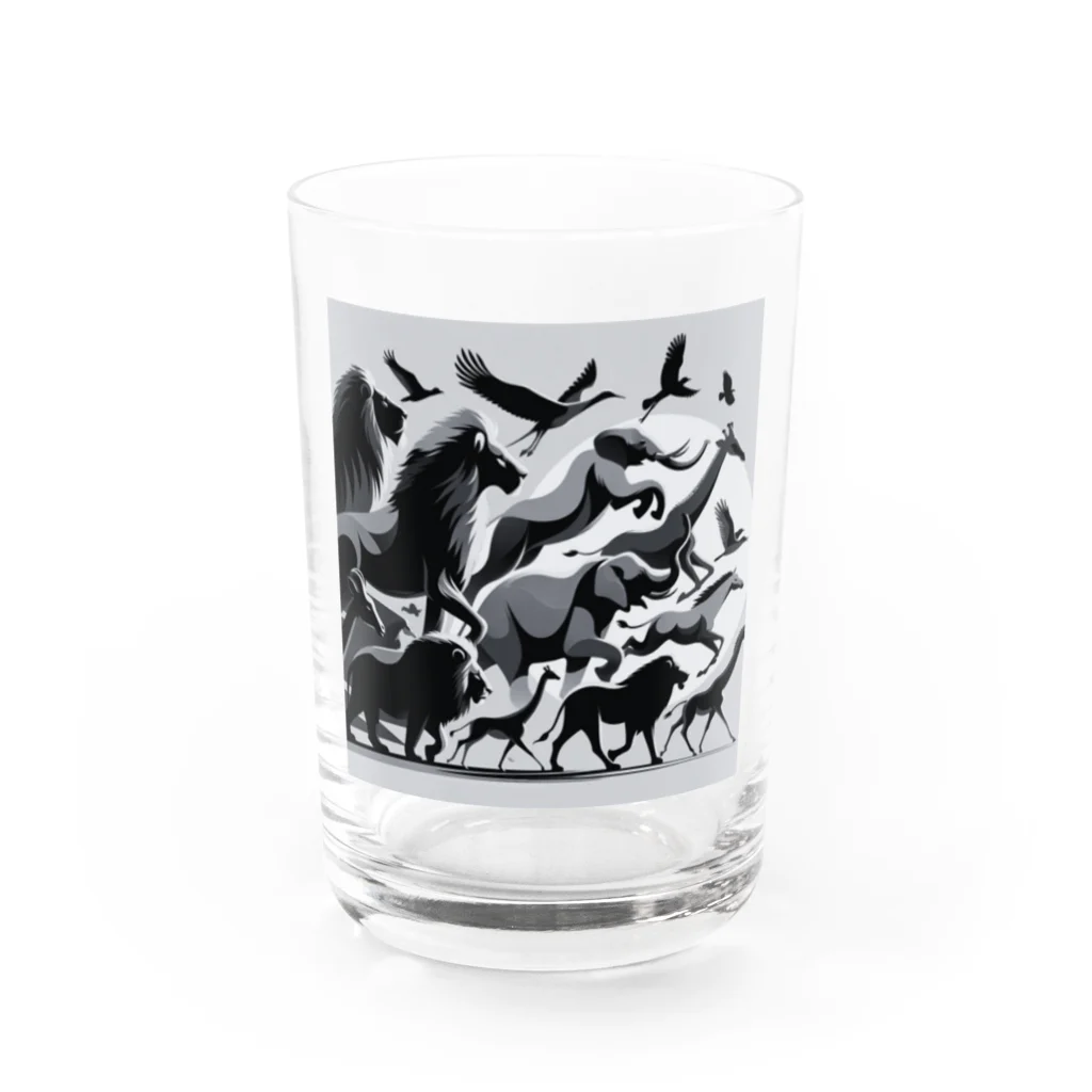 miraiの珍しい動物コレクションデザイン Water Glass :front