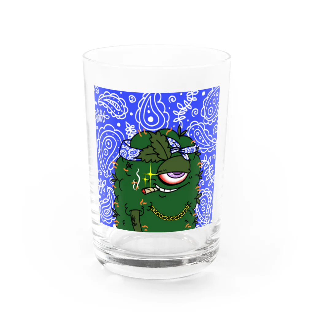 UPINSMOKEのBUDS MONSTER  Water Glass :front