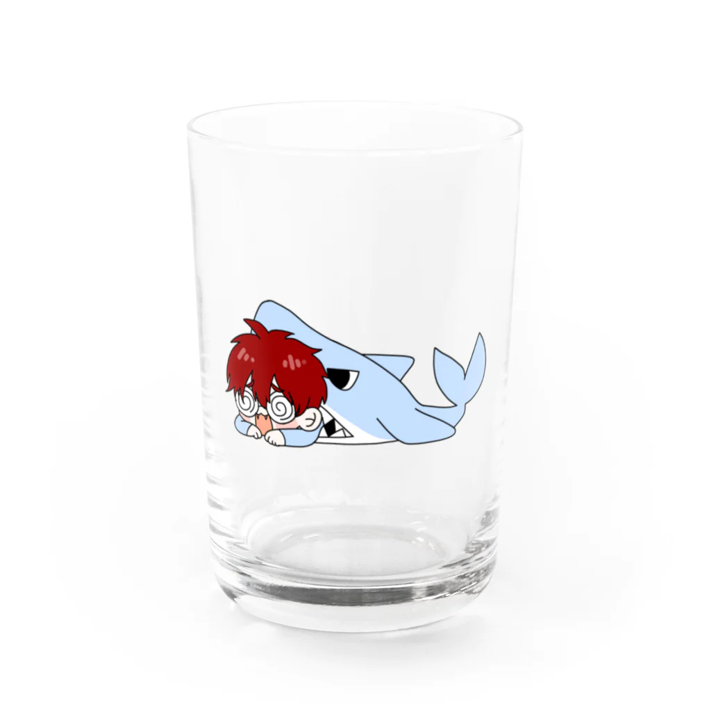 うみのなかまたち shopのしゃーくだよ Water Glass :front