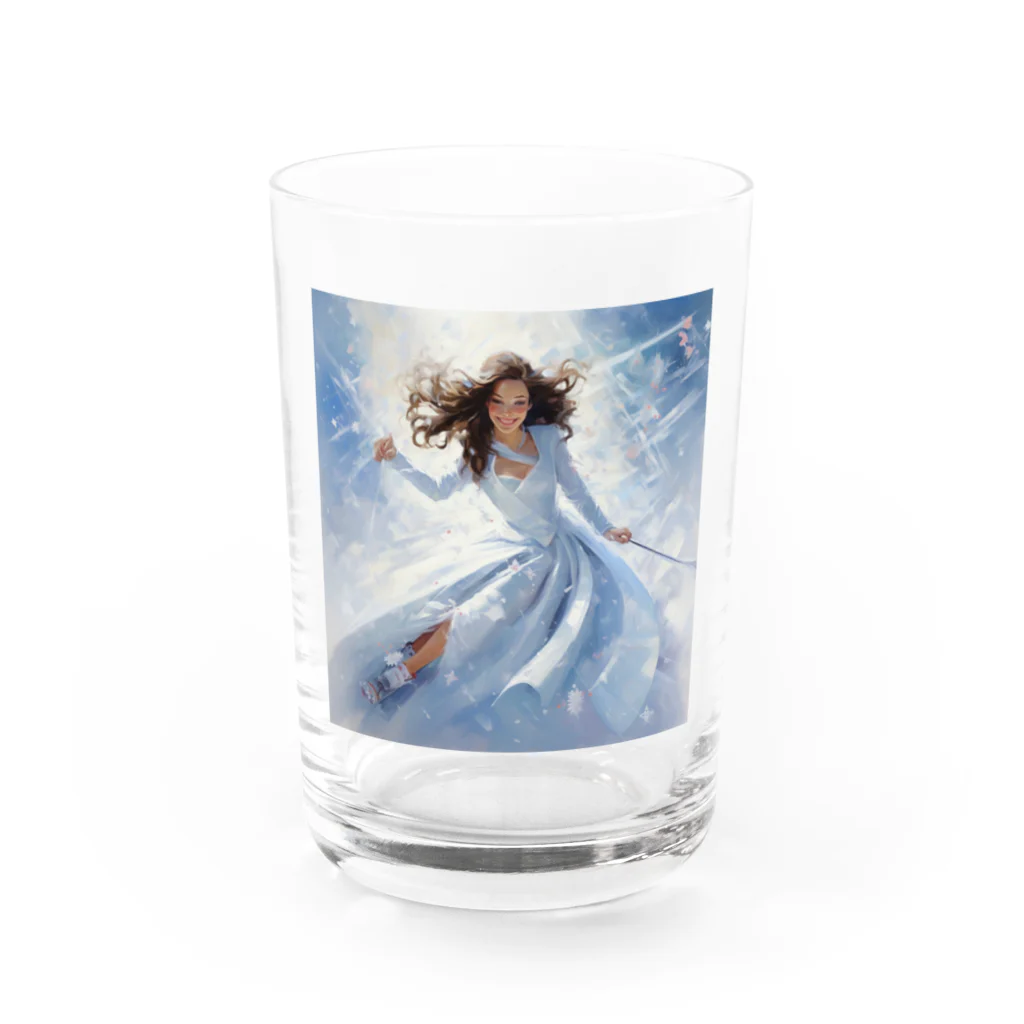 MistyStarkのプリンセススキー Water Glass :front