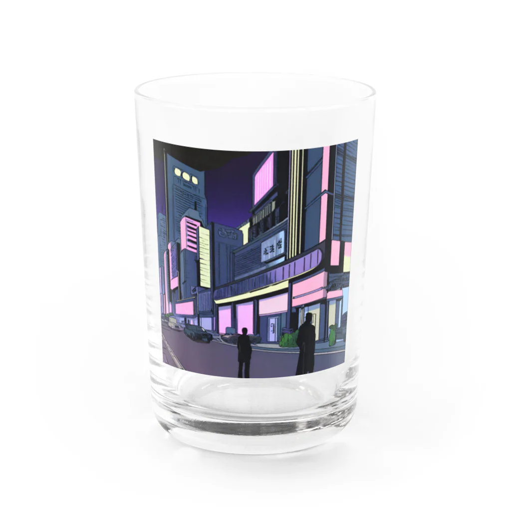 Chill_dreamのサイバーパンク風イラスト Water Glass :front