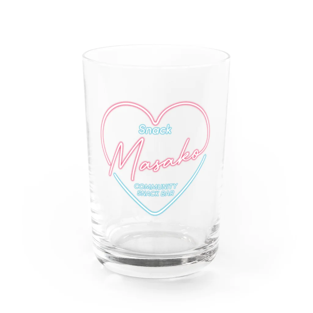 スナックまさこのスナックまさこ　オリジナルグッズ Water Glass :front