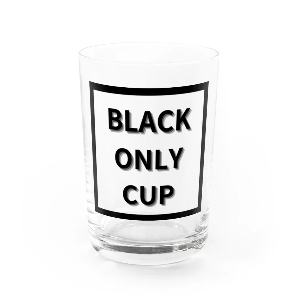 71-CoffeeのBLACK Water Glass :front