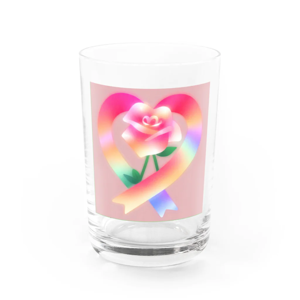 chocoのハートきゅん Water Glass :front