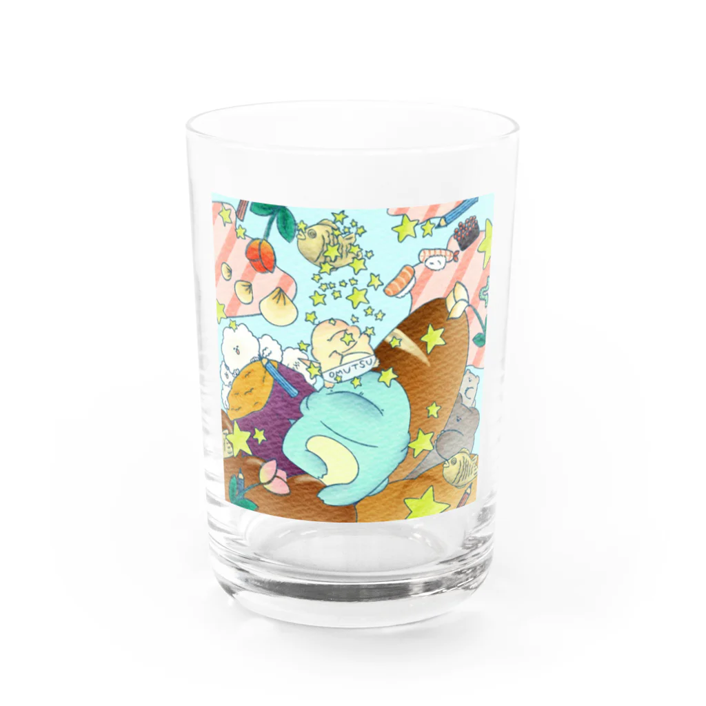 きょーりゅーと鳥さんといきものーずのSUKI Water Glass :front