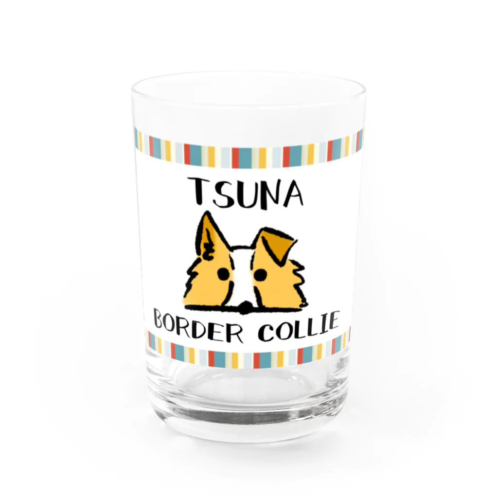 アシタマゴのTSUNA氏（ストライプ） Water Glass :front