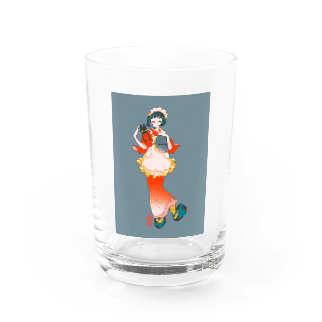 朝際イコ/ ICO ASAGIWAの女給さん Water Glass :front