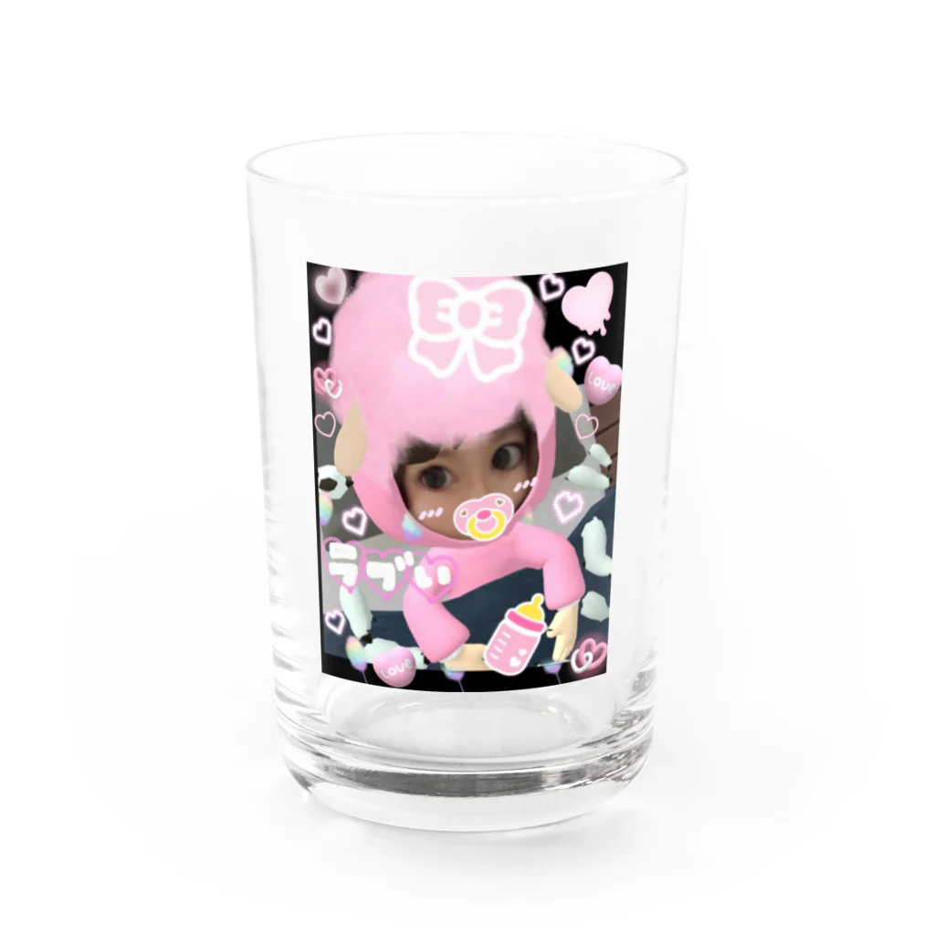 🎀miruchan land🎀🍼©️公式ショップの🎀眠りんこmiru🎀🍼 Water Glass :front