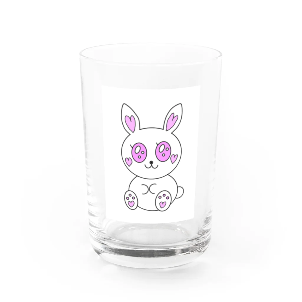 shojisanのうるうるうさっ子 Water Glass :front