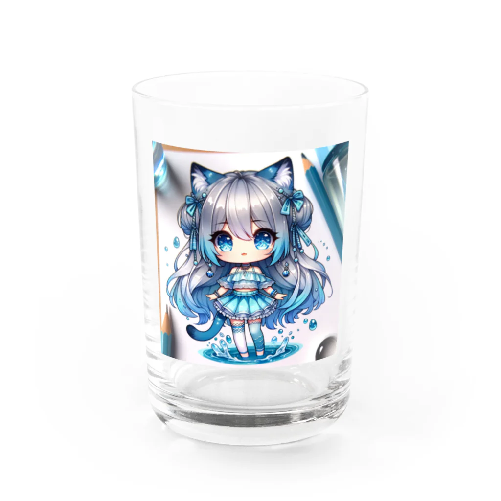 IONAといっしょ【AIイラスト専門店】のあいな(オリジナルAIキャラ) Water Glass :front