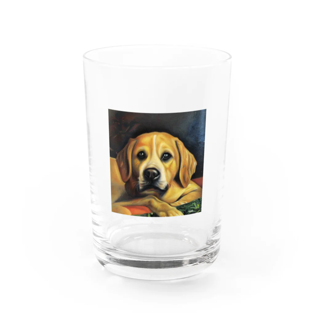 なっつ ふぁくとりーのThe Dog Water Glass :front