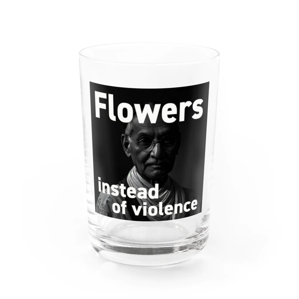 tetchの暴力の代わりに花束を。 グラス前面