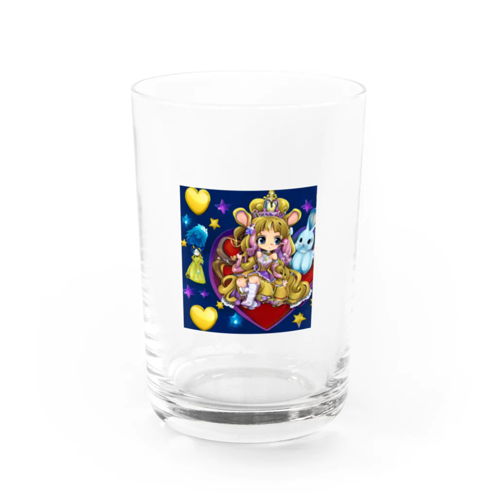 なっつ ふぁくとりーの月の王女 Water Glass :front