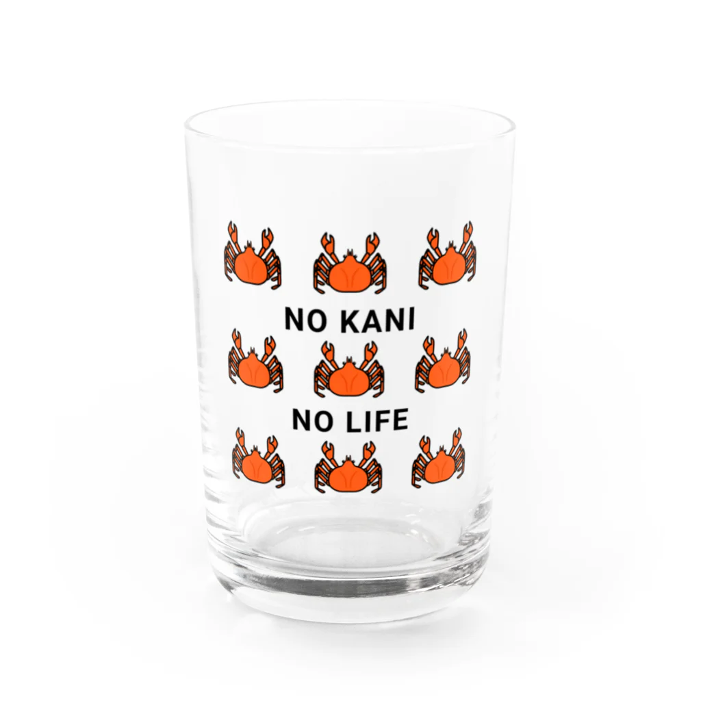 Mrs.Bean/ミセスビーンのNO KANI  NO LIFE Water Glass :front