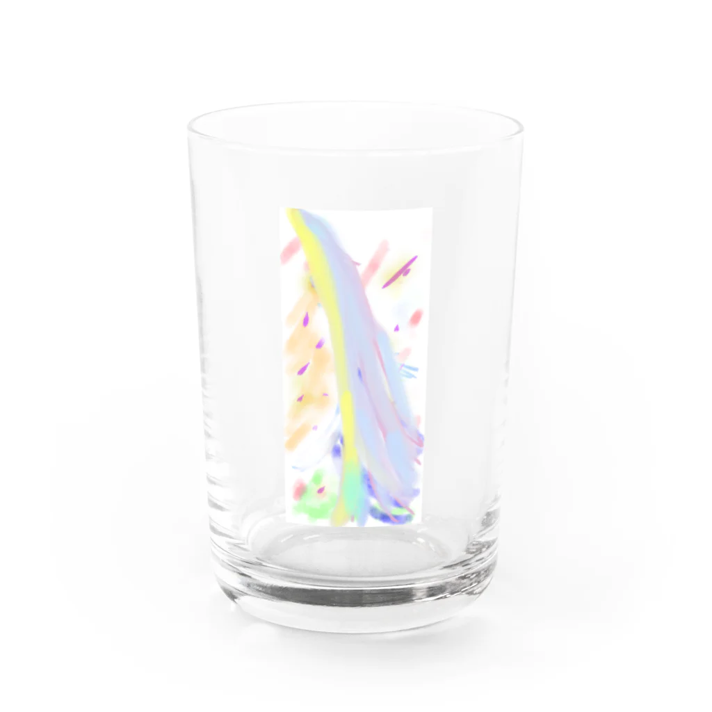 k..m 8888のスピリチュアルアートm..k1111 Water Glass :front