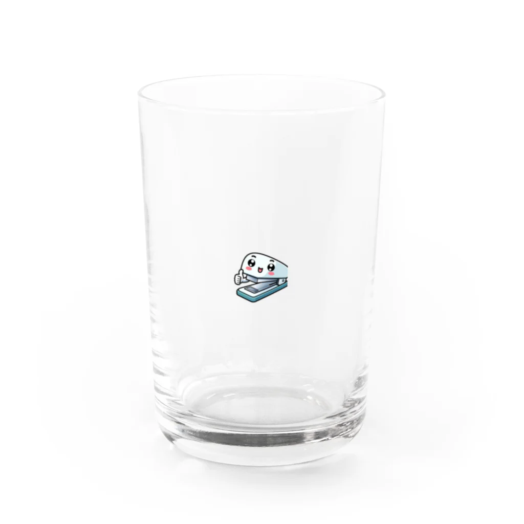 uetetuのホッチキス君 Water Glass :front