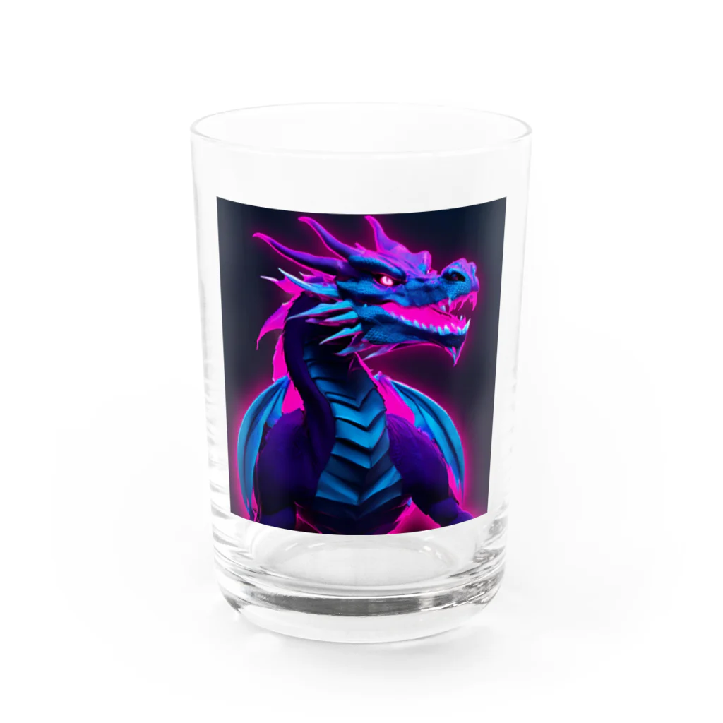 ドラゴンの青龍 Water Glass :front