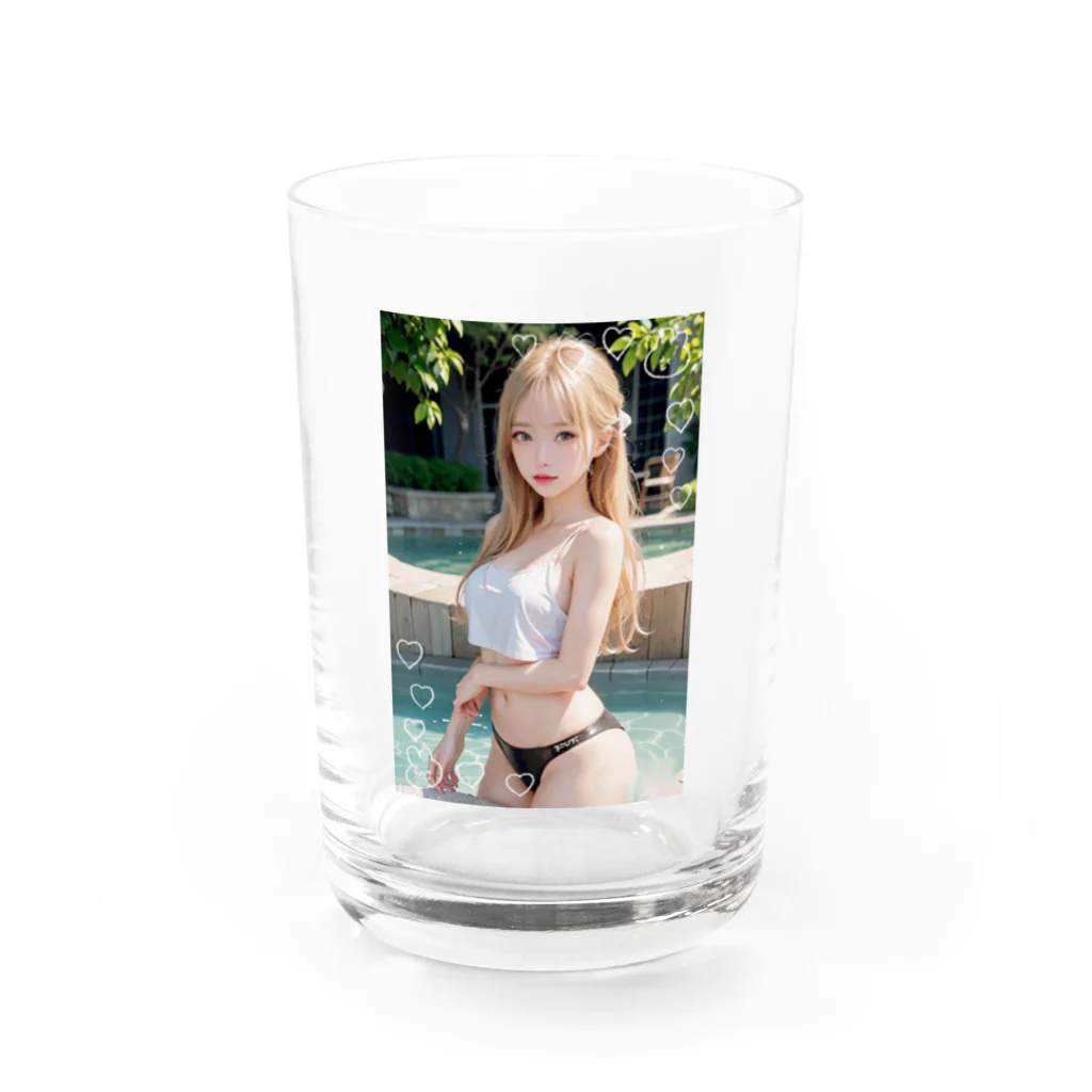 AI美女グッズ専門店のAI美女グッズ Water Glass :front