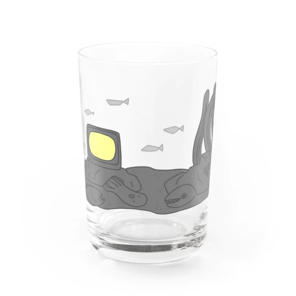 とんばぼ商店のスポーツ観戦のうみ Water Glass :front