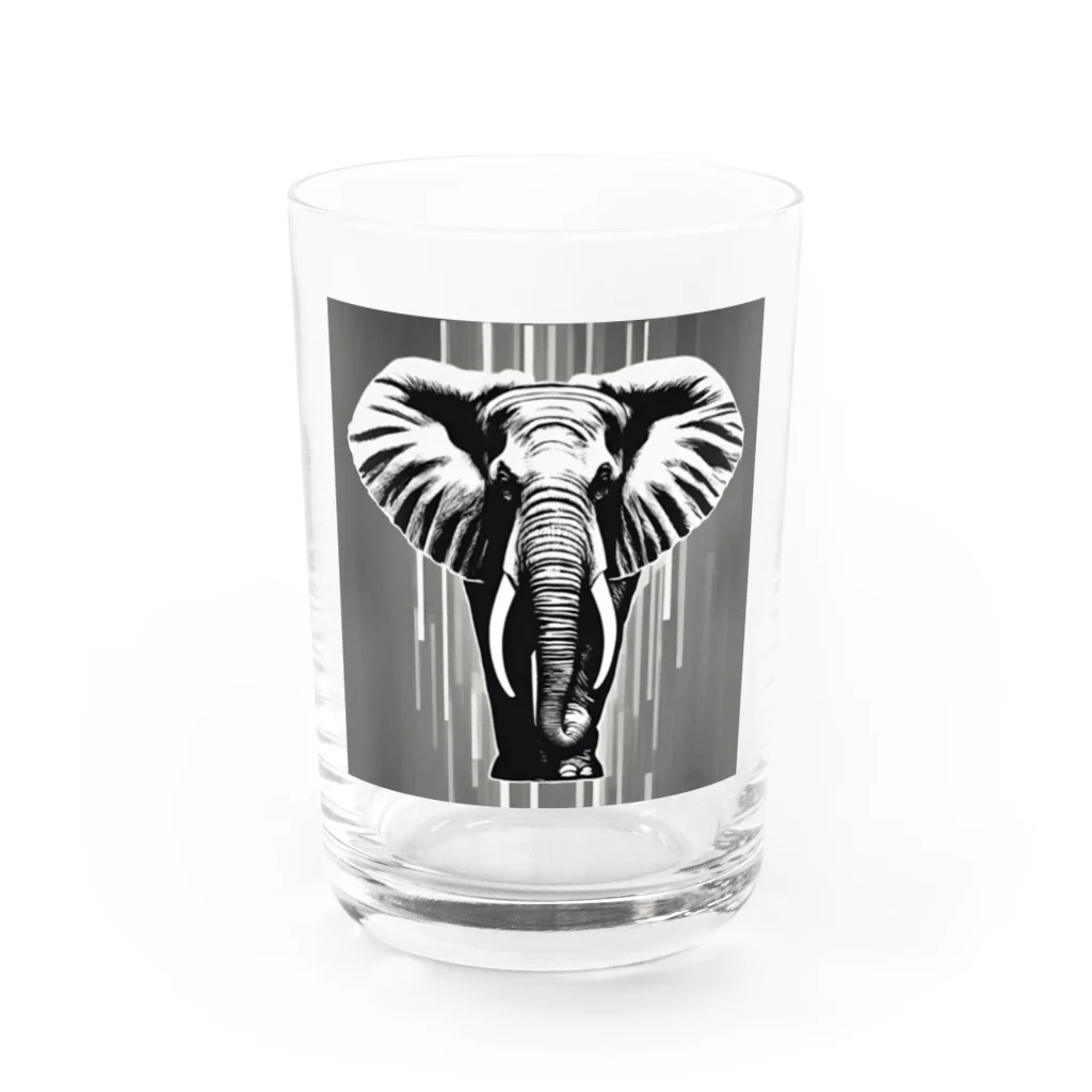 はむちショップのElephant Water Glass :front