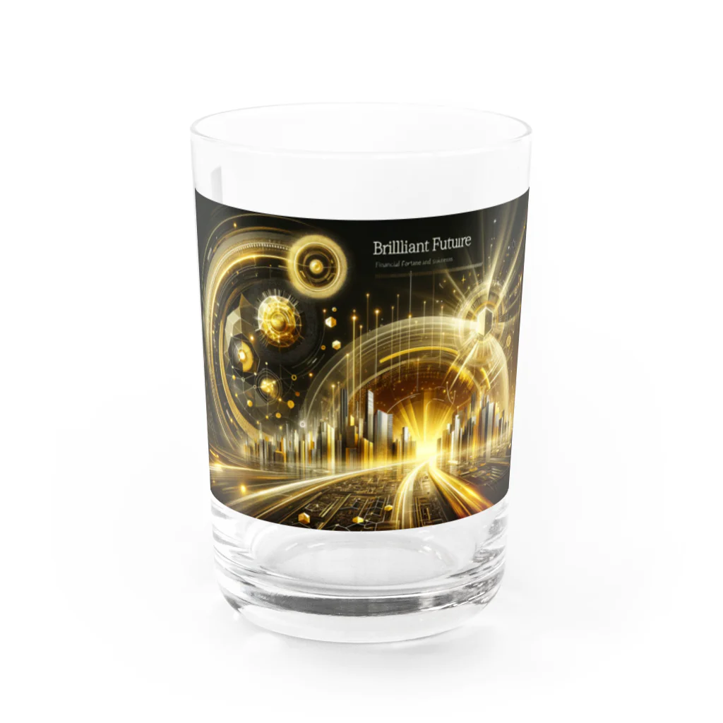 【公式】金運アップのBrilliant FutureのBrilliant Future公式グッズ Water Glass :front